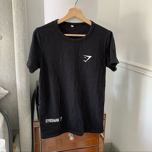 GYMSHARK | Black tee size M